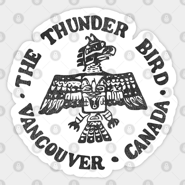 Defunct The Thunder Bird Bookstore Vancouver Canada Sticker by darklordpug